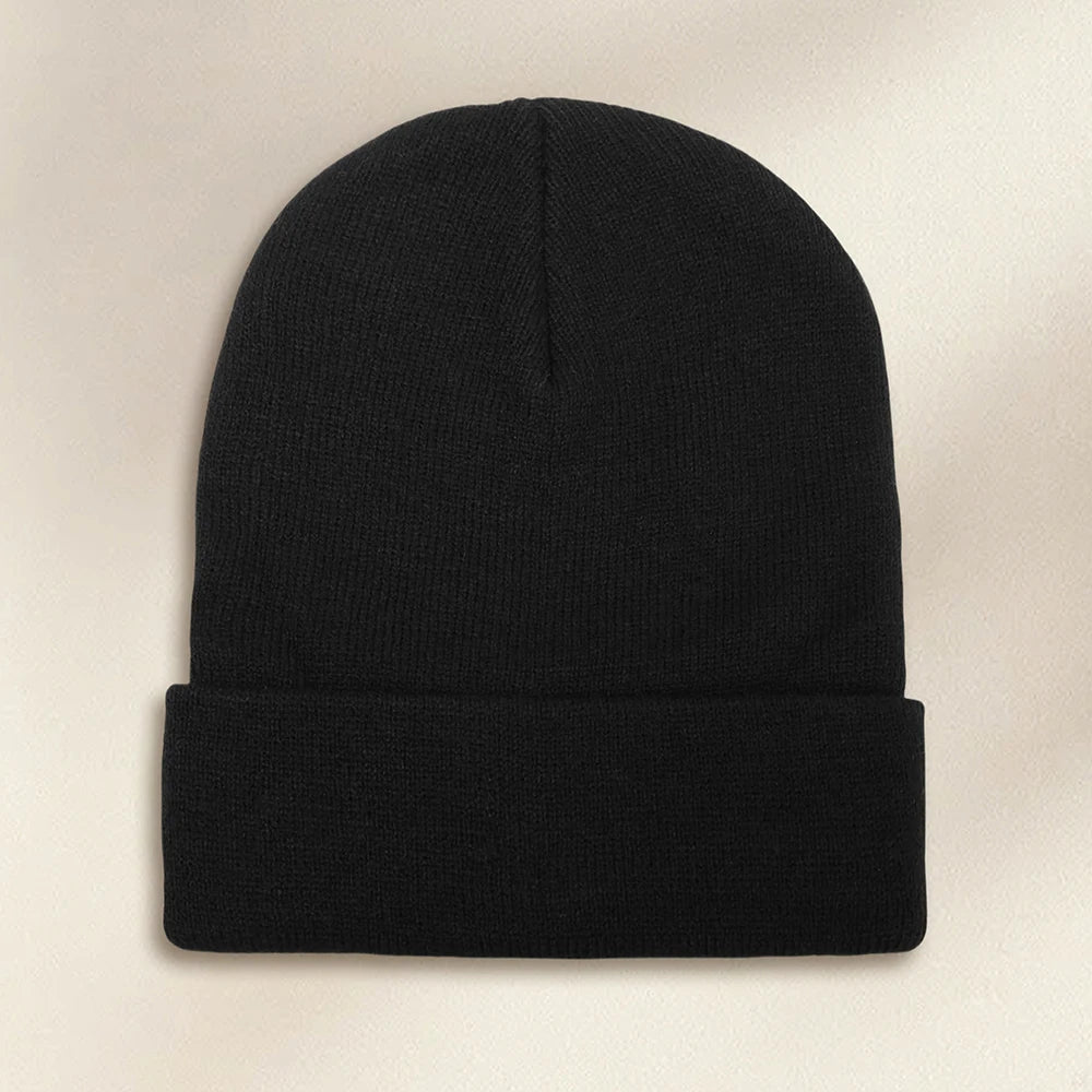 1PCS Men's Autumn/Winter Fashion Versatile Warm Hat Acrylic Letter Embroidered Knitted Hat Comfortable Hip Hop Hat