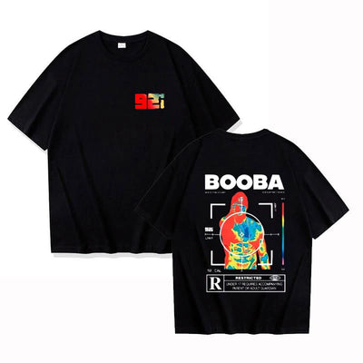 B2O T-shirts Men Fashion BOOBA Printed Short Sleeve T Shirt Women Casual Harajuku Streetwear Tee Tops