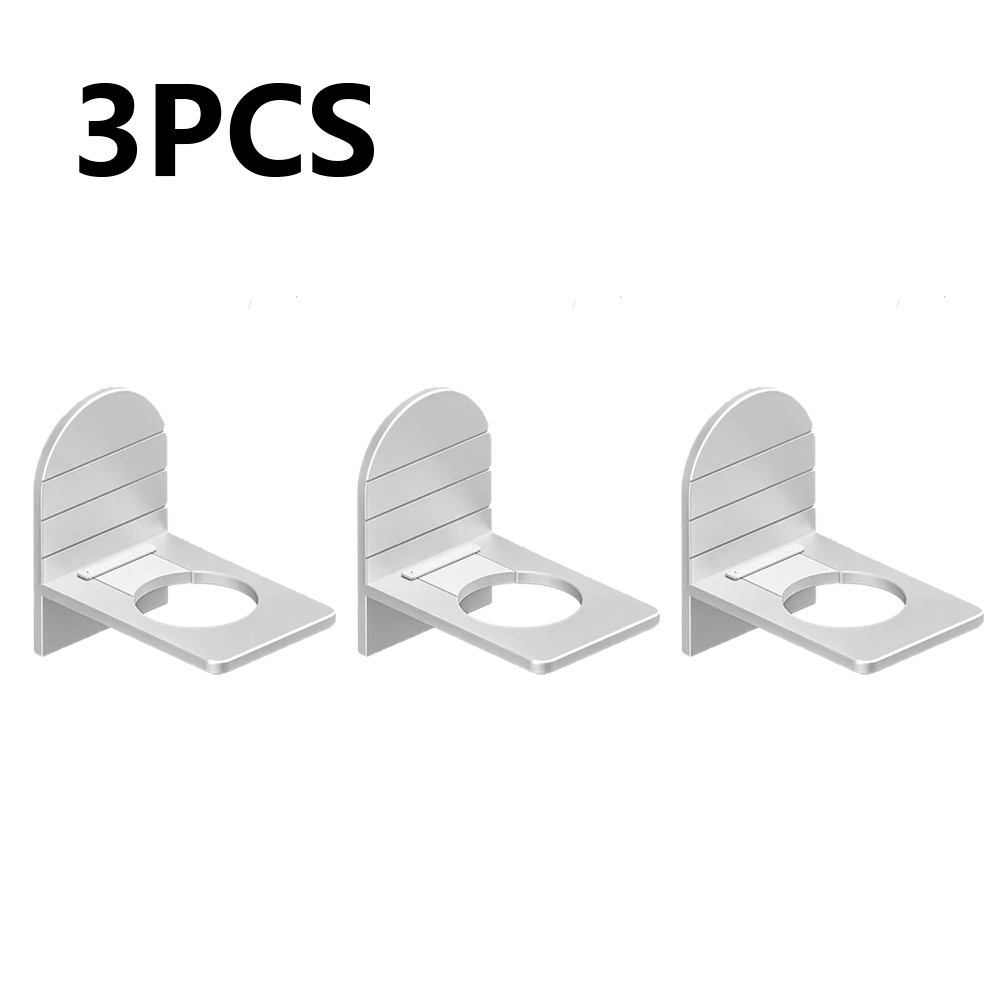 Metal Self-Adhesive Shampoo Bottle Shelf Free of Punch Shower Gel  Liquid Bottle Holder Bathroom Shelf Organizer Hook Shelves