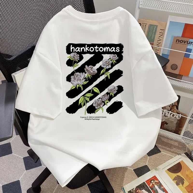 Plus Size 300 Pounds American Style Short Sleeve T-Shirt Unisex Loose Fit Summer Casual Crew Neck Top for Men And Women