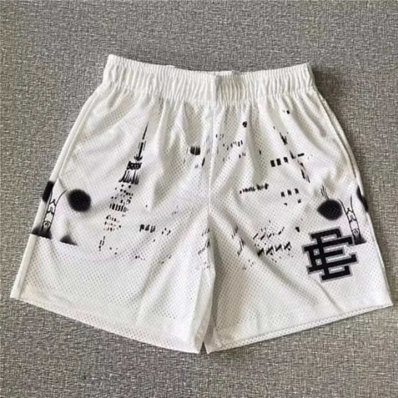 New men's summer Eric Emanuel brand shorts, basketball and football sports shorts, breathable mesh casual shorts ee2