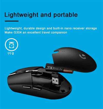 Logitech G304 LIGHTSPEED Wireless Gaming Mouse 12000 DPI Wireless Mouse Laptop Accessories No Driver Version