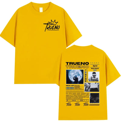 Rapper Trueno Album Tour Merch T-shirt Men Women Clothes Fashion Short Sleeve Tee Shirt Streetwear Cotton Loose T-shirts Unisex