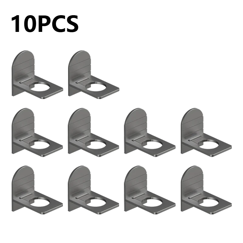 Metal Self-Adhesive Shampoo Bottle Shelf Free of Punch Shower Gel  Liquid Bottle Holder Bathroom Shelf Organizer Hook Shelves