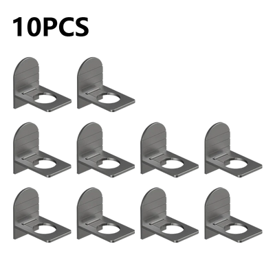 Metal Self-Adhesive Shampoo Bottle Shelf Free of Punch Shower Gel  Liquid Bottle Holder Bathroom Shelf Organizer Hook Shelves