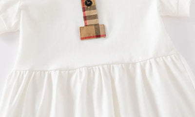 Baby Girl Princess Dress Cotton Baby Girl Dress Plaid Pattern Summer Newborn Clothes Baby Dress Party Birthday Baptism Dress