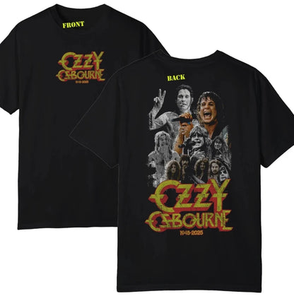Ozzy Osbourne 2018 Nomo Tour Vol.2 Band Concert Music T-shirt - Men's and Women's Printed T-shirts for Street Daily Wear