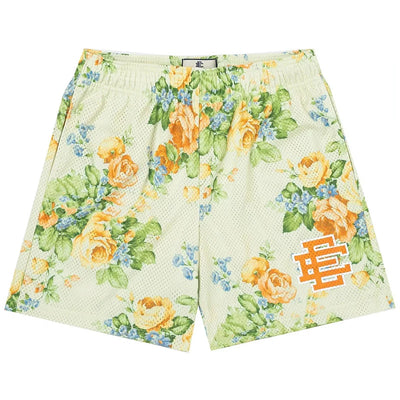 New Summer Eric Emanuel EE Basic Mesh Short Classic Floral Printed Gym Shorts 2025 Men's Gym Basketball Sports Beach Shorts