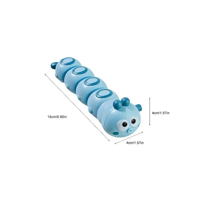 Cartoon Clockwork Caterpillar Crawling Toys Parent Child Interactive Cute Animal Baby Wind Up Toy for Kids Funny Gift