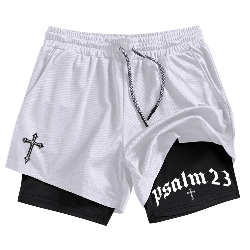 Men Performance Shorts Cross Print Summer Basketball Gym Shorts Summer Sports Fitness Workout Jogging Running Short Pants