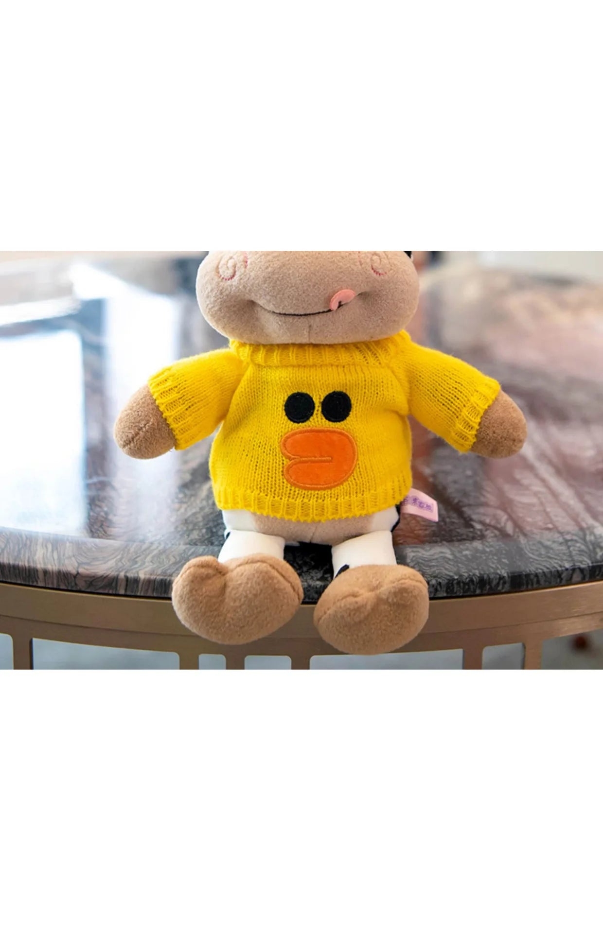 26CM Simulation Cattle Animals Plush Toys Cartoon Milk Cow Plush Doll Soft Stuffed Sweater Cow Pillow Home Decoration Toy