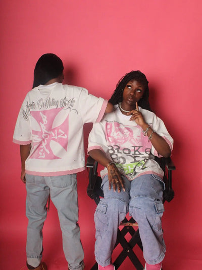 New Y2k Streetwear Splicing T Shirt Fashionable Hip Hop Graffiti Graphic Shirt Printing Ripped Design Retro Oversized Loose Tops