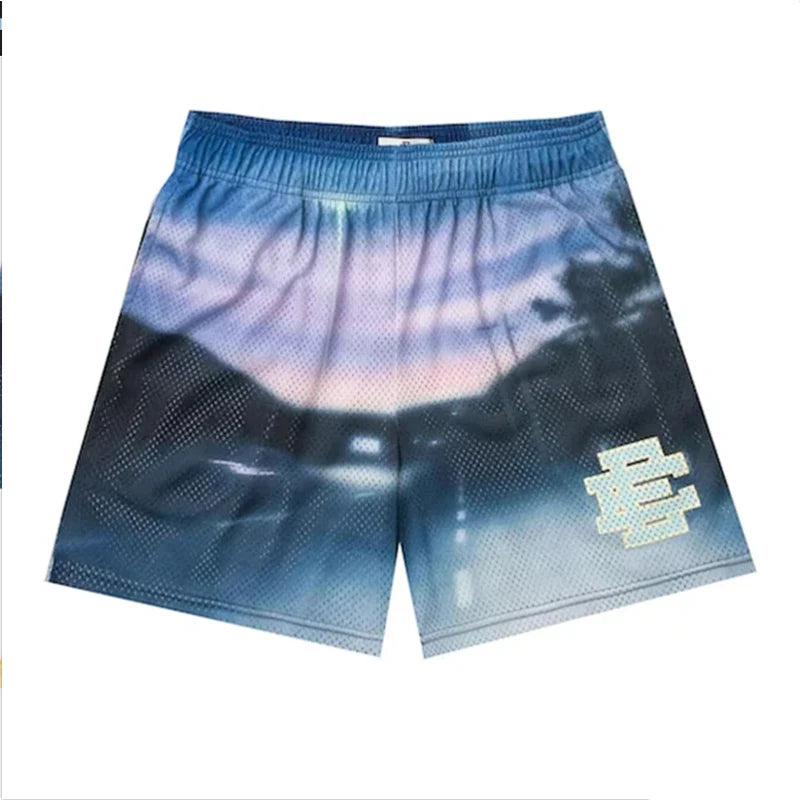 New men's summer Eric Emanuel brand shorts, basketball and football sports shorts, breathable mesh casual shorts ee2