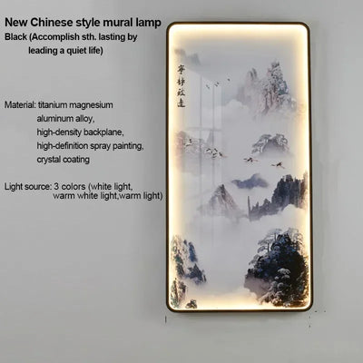 VIOLET Modern Picture Wall Light LED Chinese Creative Simple Mural Sconce Lamp For Home Living Room Study Corridor Decor