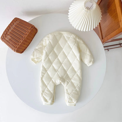 Sanlutoz Fashion Long Sleeve Baby Rompers Thicken Fleece Warm Winter Infants Clothing