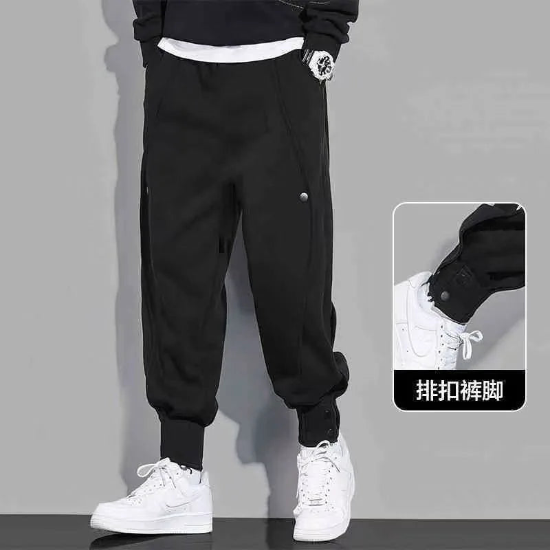 2024 Spring Men's Pants Korean Fashion Men Clothing Joggers Pants Casual Streetwear Male Trousers Elastic Waist Men Sweatpants