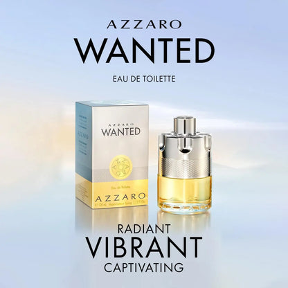 Azzaro Wanted Eau De Toilette - Vibrant & Irresistible Mens Cologne - Woody, Vetiver - Everyday Wear - Luxury Perfumes for Men