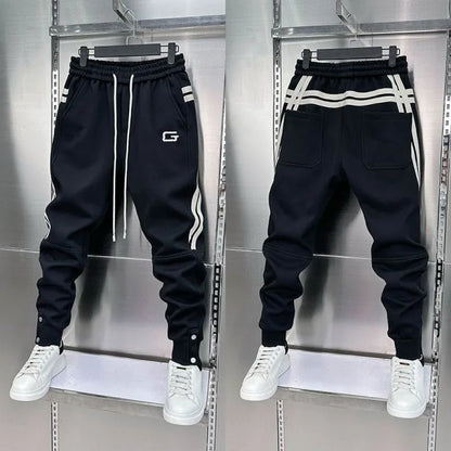 2024 Spring Men's Pants Korean Fashion Men Clothing Joggers Pants Casual Streetwear Male Trousers Elastic Waist Men Sweatpants