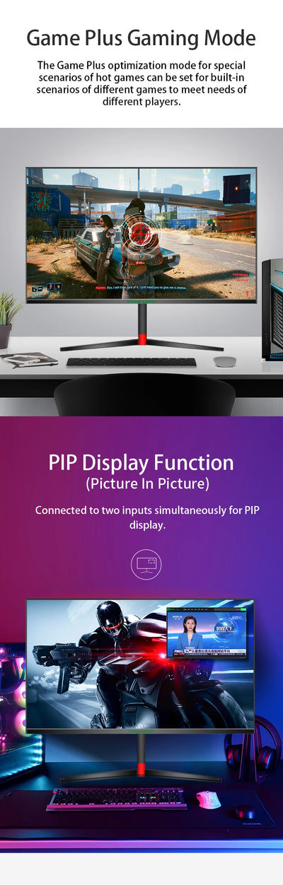 TITAN ARMY 27 inch FHD 240Hz FAST IPS  1ms response computer game monitor colorful backlight rotary lifting base