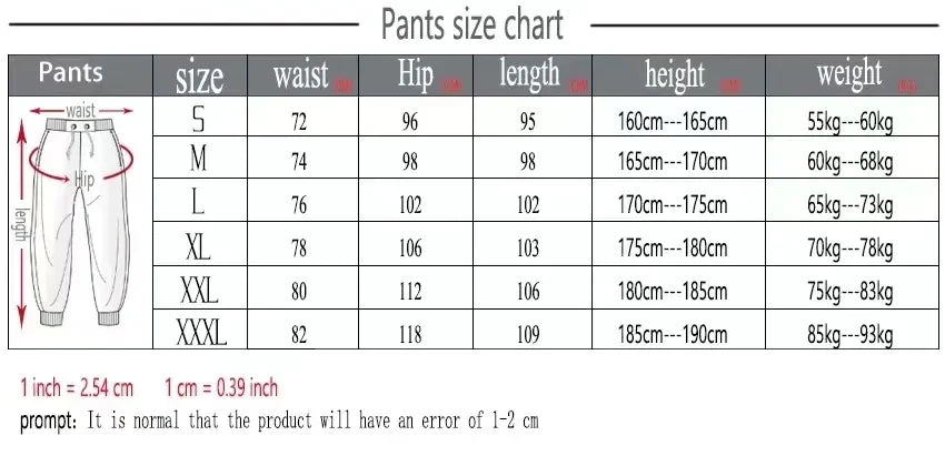 Harajuku hip-hop pants Printed Pattern Slim Men Y2K Gothic Leisure Fashion Sports Street Wear Couple Sweatpants
