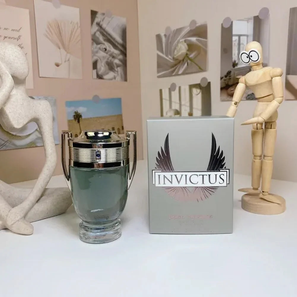 Men's Perfume 100ML 3.4FL.OZ  Woody Aquatic Notes Fresh Ocean Fragrance Spray Parfum Warrior Trophy Perfume Long-lasting Male