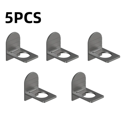 Metal Self-Adhesive Shampoo Bottle Shelf Free of Punch Shower Gel  Liquid Bottle Holder Bathroom Shelf Organizer Hook Shelves