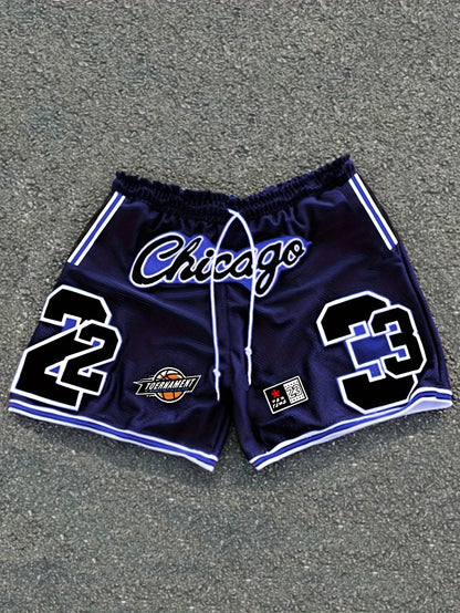 2025 New Men's Fashion Printed Shorts Light Luxury Street Hip Hop Daily Breathable Trend Premium