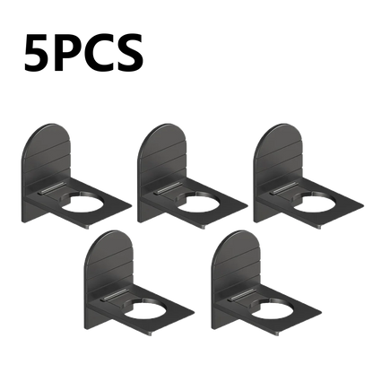 Metal Self-Adhesive Shampoo Bottle Shelf Free of Punch Shower Gel  Liquid Bottle Holder Bathroom Shelf Organizer Hook Shelves