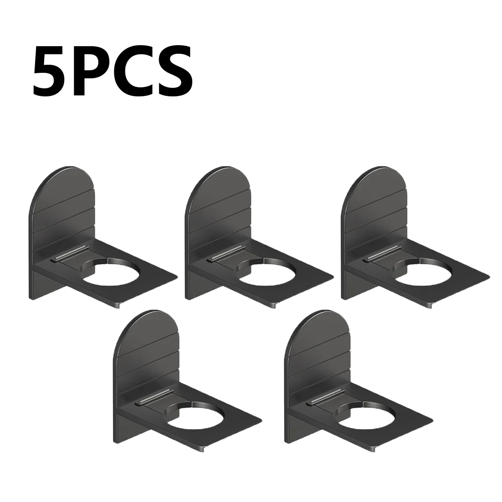 Metal Self-Adhesive Shampoo Bottle Shelf Free of Punch Shower Gel  Liquid Bottle Holder Bathroom Shelf Organizer Hook Shelves