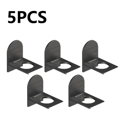 Metal Self-Adhesive Shampoo Bottle Shelf Free of Punch Shower Gel  Liquid Bottle Holder Bathroom Shelf Organizer Hook Shelves