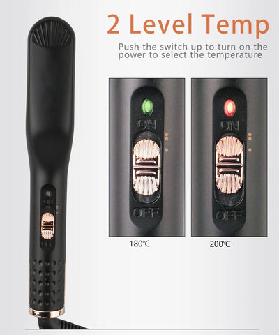 Electric Beard Heated Brush Kit Hair Straightener Straightening Men Quick Styler  Beard Comb Electric Comb For Hair