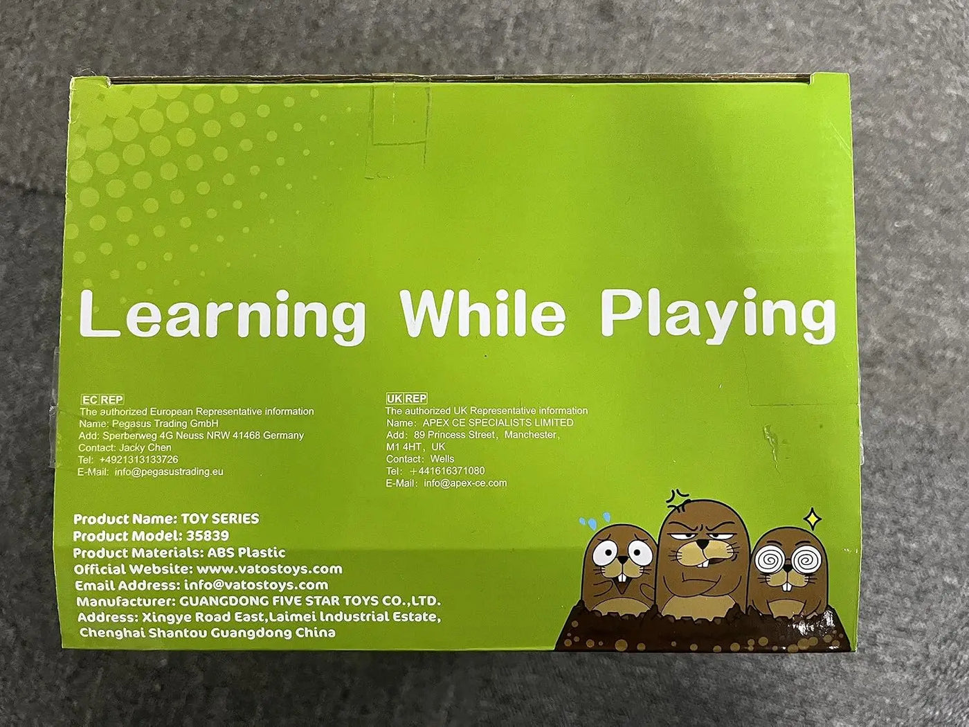 VATOS Mini Coin Operated Arcade Game Bank with 2 Hammers, Interactive Electronic Developmental Toy for Kids Ages 3-6