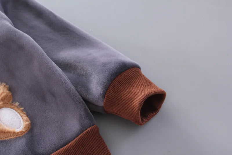 3PCS Winter Autumn Toddler Baby Boys Girls Clothes Baby Sweaters Coat +Pants +Hooded Vest Outfit Set Infant Warm Clothing Suits