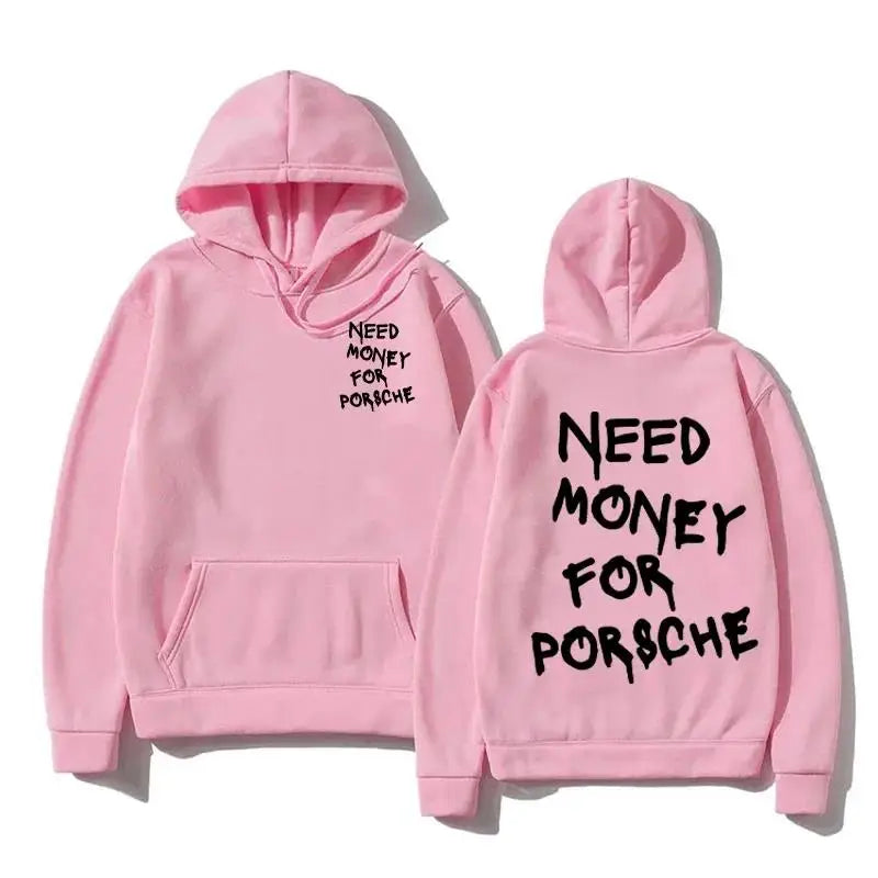 2025 Autumn/Winter New Funny Need Money Printed Hoodie Fashionable Design for Men and Women Couples Casual Hoodie Warm