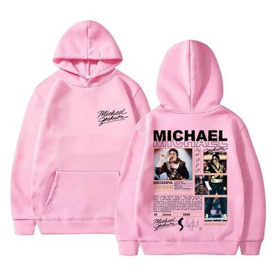 Classic Vintage Michael Jackson King of Pop Hoodie Men Fashion Retro Gothic Rock Sweatshirt Punk Oversized Pullover Streetwear