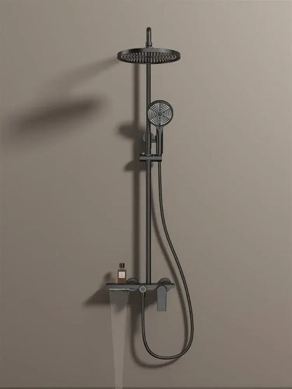 Golden Shower Set Bathroom Multi Function Spout Mixer With Shower Hand Hotel Apartment Bathtub Booster Shower Systems Set