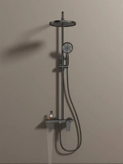 Golden Shower Set Bathroom Multi Function Spout Mixer With Shower Hand Hotel Apartment Bathtub Booster Shower Systems Set