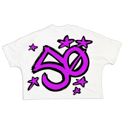 Y2K High Street Hip-hop Personalized Printed Loose Fashion T-shirt Men  American Harajuku Retro Casual Versatile Tops Women