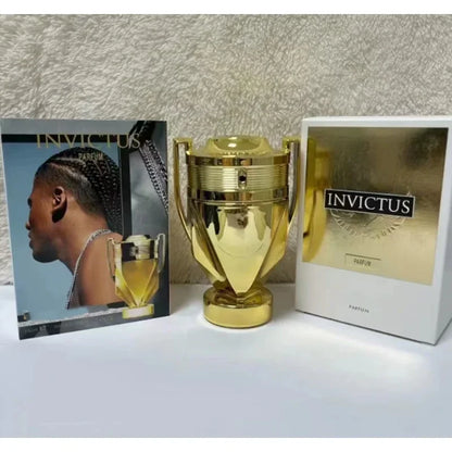 Men's Perfume 100ML 3.4FL.OZ  Woody Aquatic Notes Fresh Ocean Fragrance Spray Parfum Warrior Trophy Perfume Long-lasting Male