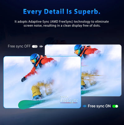 UPERFECT 16" 2K 240Hz Portable Monitor 100%DCI-P3 16:10 HDR FreeSync IPS Eye Care External Gaming Display For PC XBox PS5 Switch