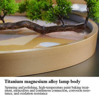 ANITA Modern LED Wall Picture Light Inside Creative Chinese Pine Landscape Mural Sconces Lamp for Home Living Bedroom Study