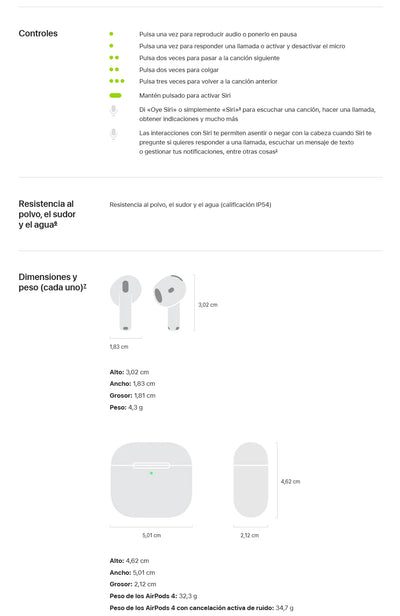 For Apple AirPods 4 (supports active noise cancellation) equipped with MagSafe charging case (USB-C), fourth generation Bluetooh