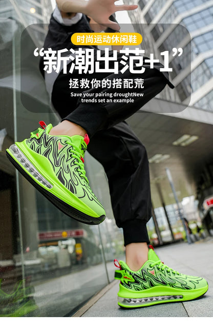 Luxury Men's Sneakers Casual Breathable Trainer Race Fashion Loafers Running Shoes for Male Tenis
