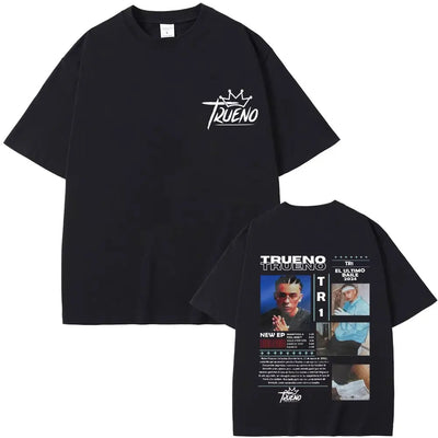 Rapper Trueno Album Tour Merch T-shirt Men Women Clothes Fashion Short Sleeve Tee Shirt Streetwear Cotton Loose T-shirts Unisex