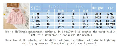 Baby Girl Princess Pink Fleece Jacket With Love Pattern Toddler Child Warm Coat Hooded Outwear Winter Baby Clothes