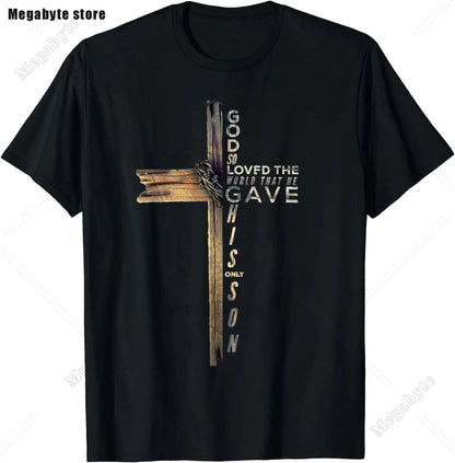 Men Jesus Has Your Back Jiu Jitsu Vintage Christian T-shirt Cotton Tops Kawaii Oversized T Shirt Harajuku Oversize Streetwear