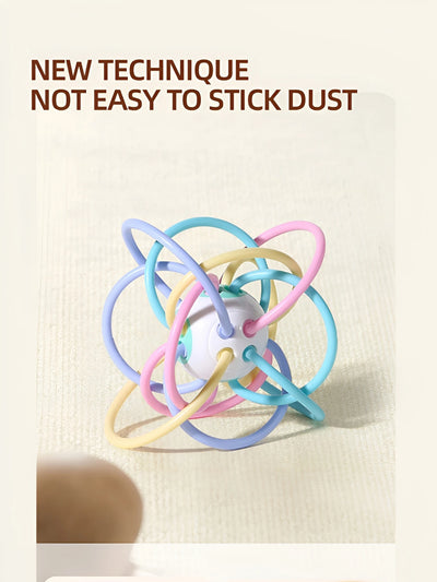 Manhattan square golfer grips teether grinding ball educational toy ball