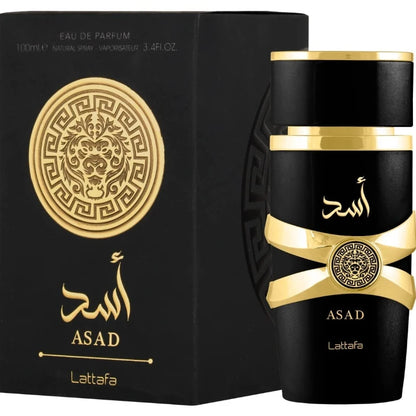 Lattafa Asad Eau de Parfum Spray 100ml Original Arab Perfumes Lasting Oriental Fragrance Pheromones Perfume Cologne for Men Gift