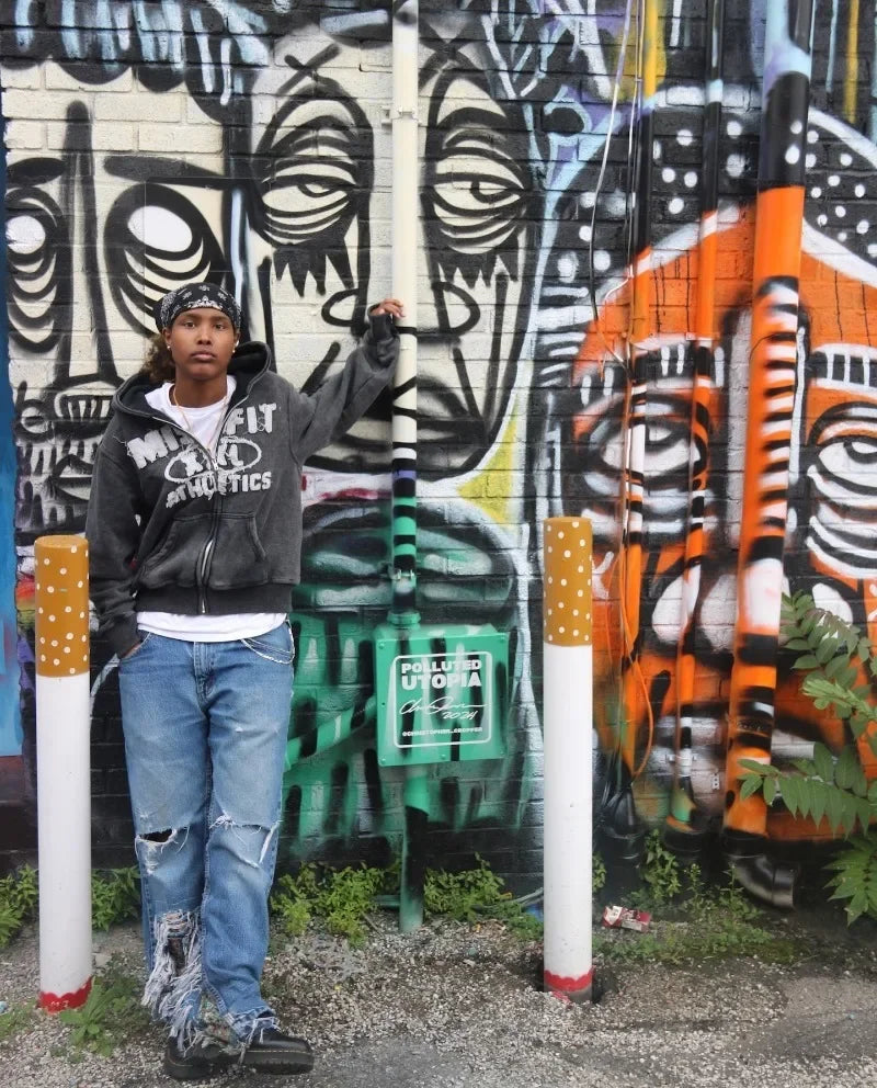 Gothic New Fashion Oversized Letter Embroidered Patch Zipper Hoodie Men Y2K Harajuku Vintage Hip Hop Casual Couple Sweatshirt