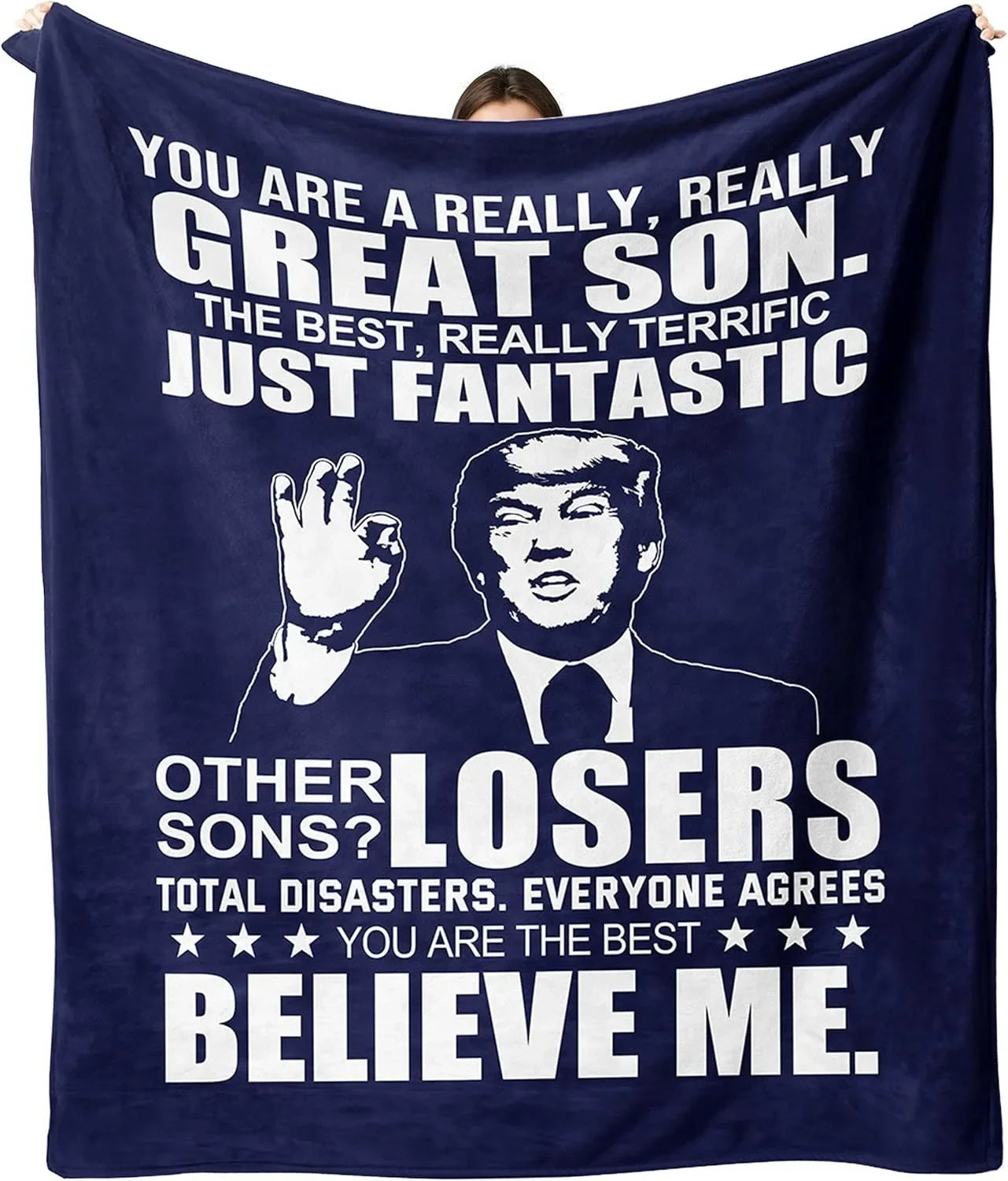 1PC Gift To Dad Thin Blanket for Father's day Anniversary Birthday Mother's Day for Mom Wife Sister Grandma Abuela Soft Throw